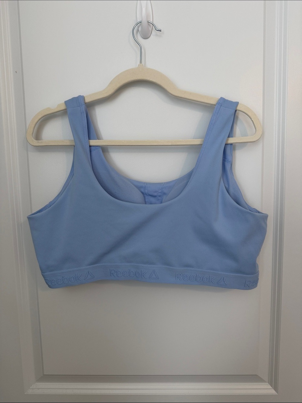 Reebok Blue Sports Bra XXL Medium Support Athletic Bra - Picture 3 of 3